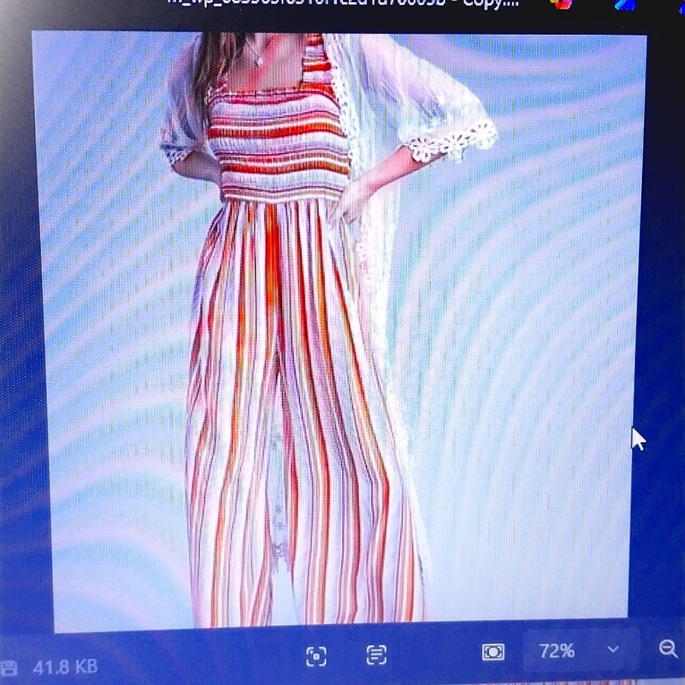 4394 Size Small UMGEE Orange Stripe Jumpsuit New With Tags. - Picture 5 of 5